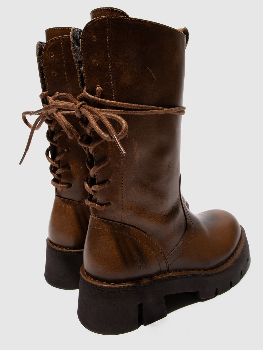 Zip Up Ankle Boots BERF160FLY CAMEL