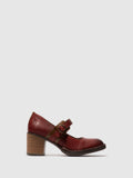 Buckle Shoes BAGY164FLY OXBLOOD/CAMEL