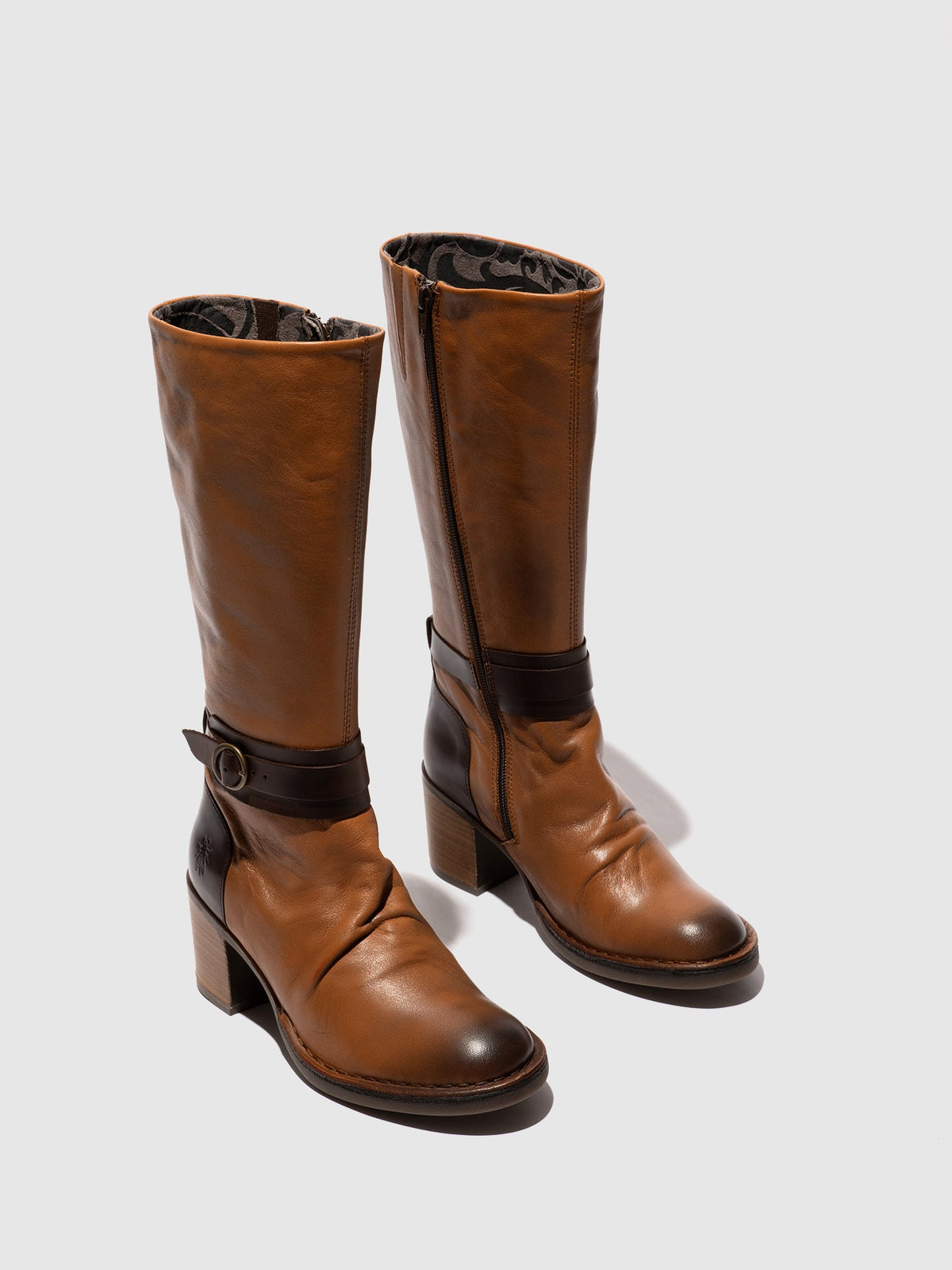 Buckle Boots BEIF165FLY COGNAC/DK BRAUN