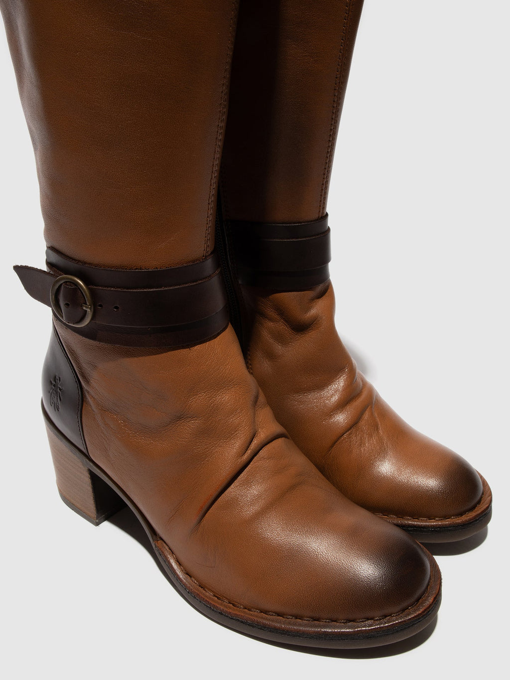 Buckle Boots BEIF165FLY COGNAC/DK BROWN