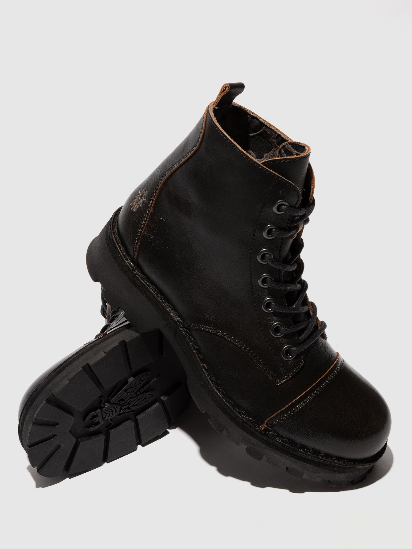 Lace-up Ankle Boots KELF167FLY BLACK