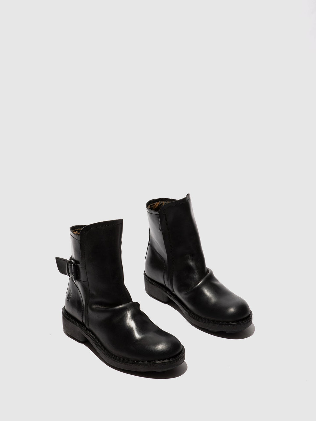Buckle Ankle Boots NURY175FLY BLACK