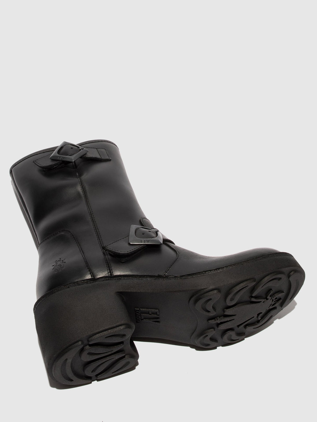 Zip Up Ankle Boots NATY192FLY BLACK