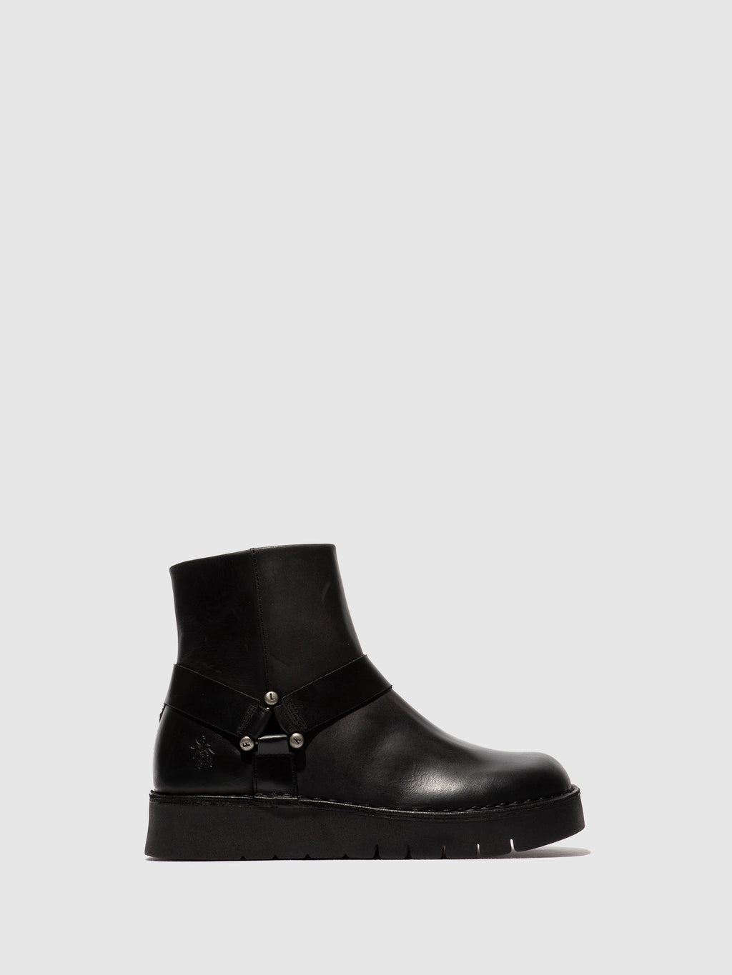 Zip Up Ankle Boots REWI197FLY BLACK