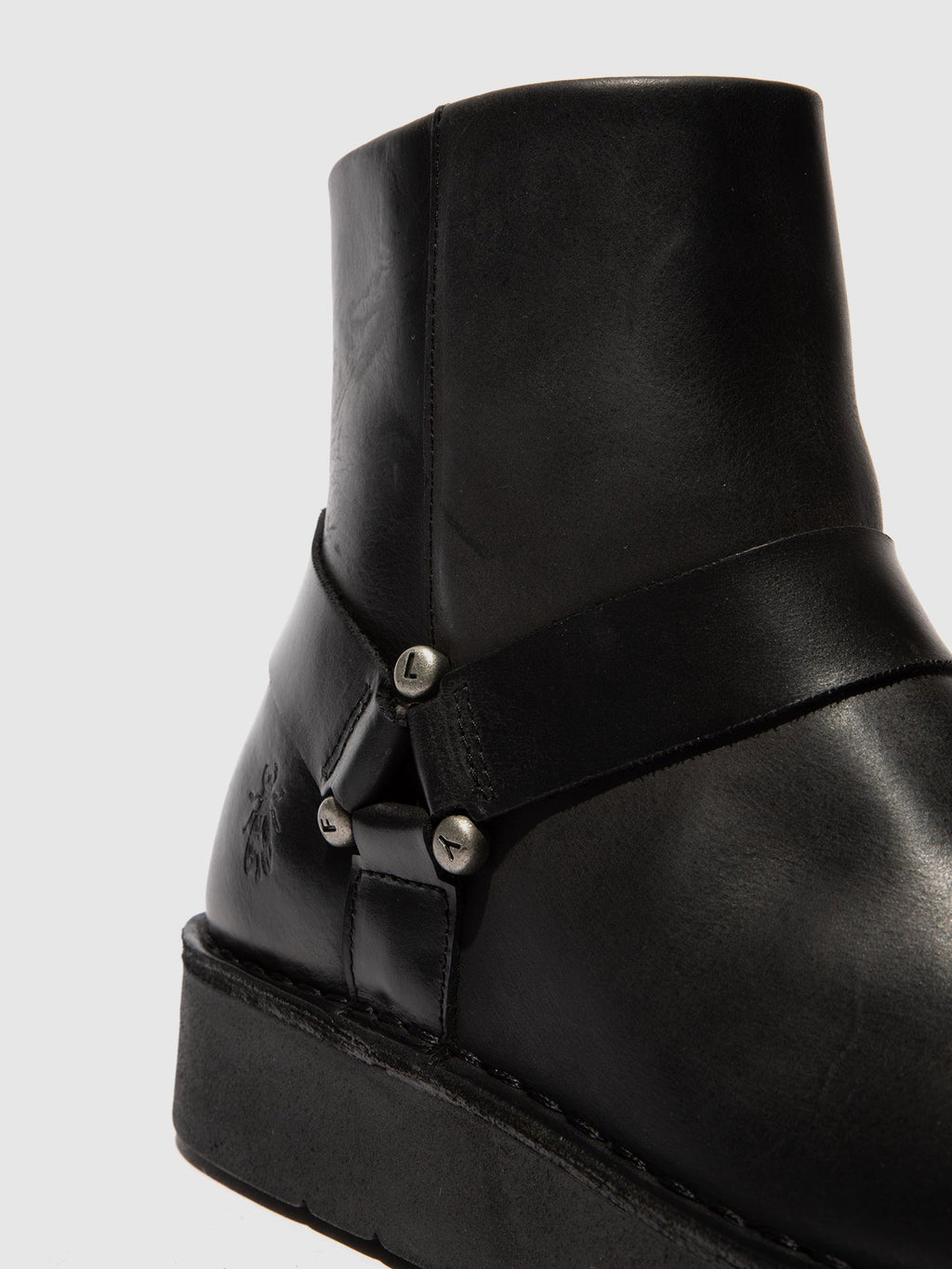 Zip Up Ankle Boots REWI197FLY BLACK