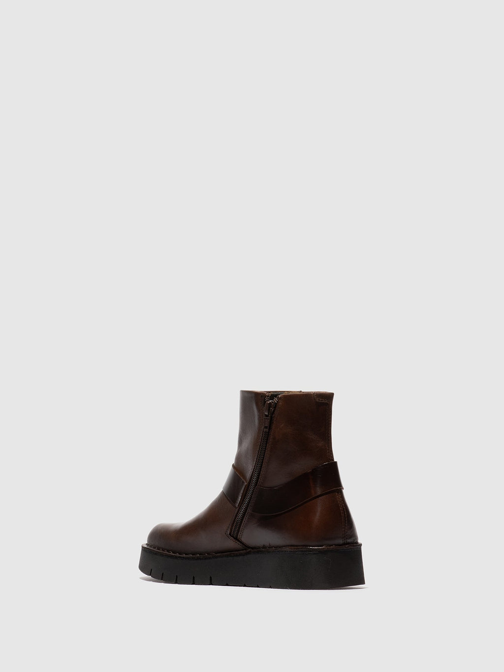 Zip Up Ankle Boots REWI197FLY DK. BROWN