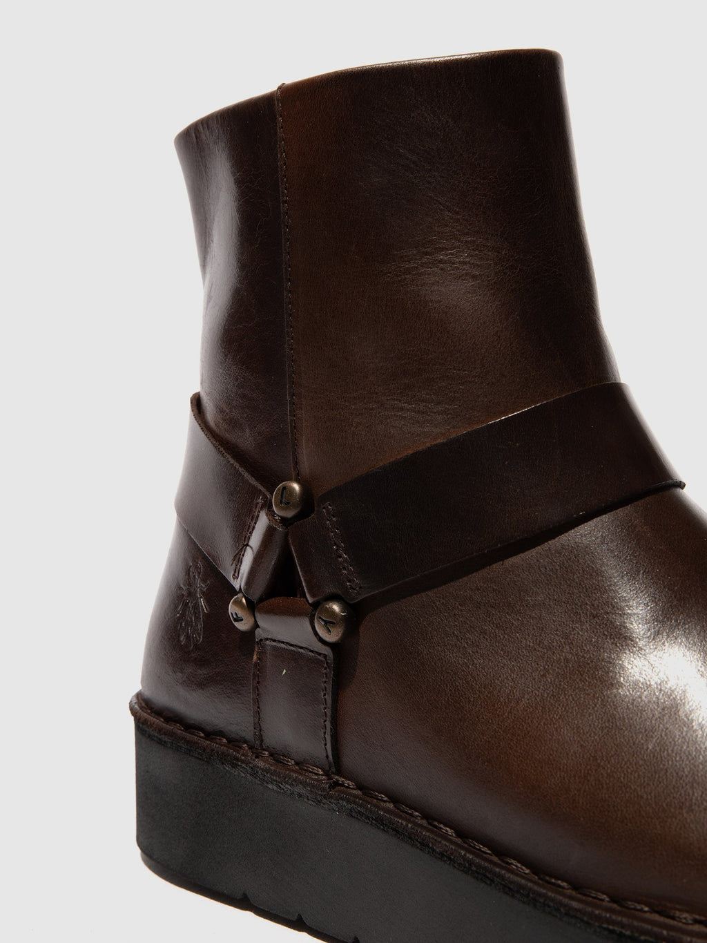 Zip Up Ankle Boots REWI197FLY DK. BROWN