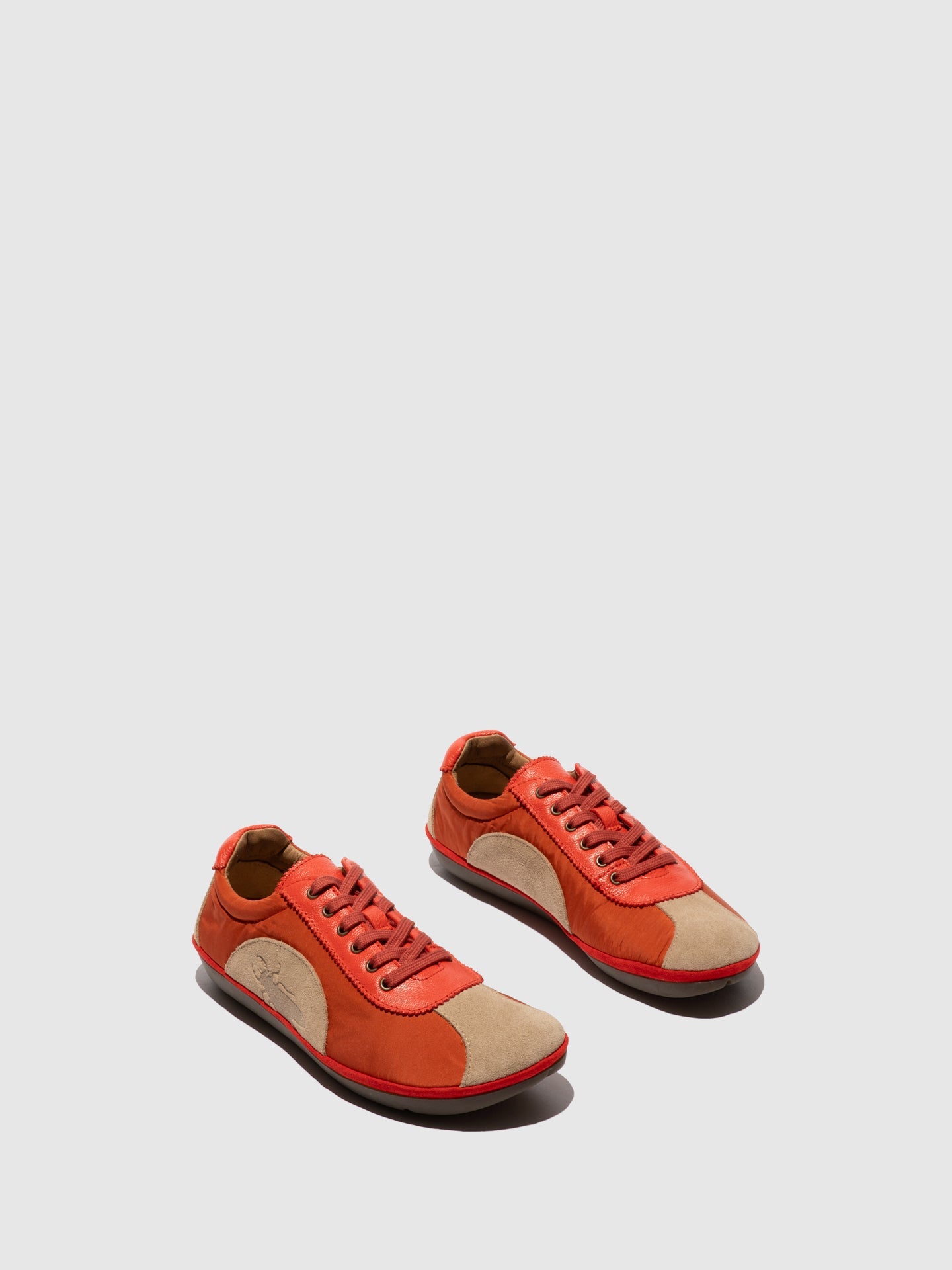 Lace-up Trainers MEEG105FLY TAUPE/RED