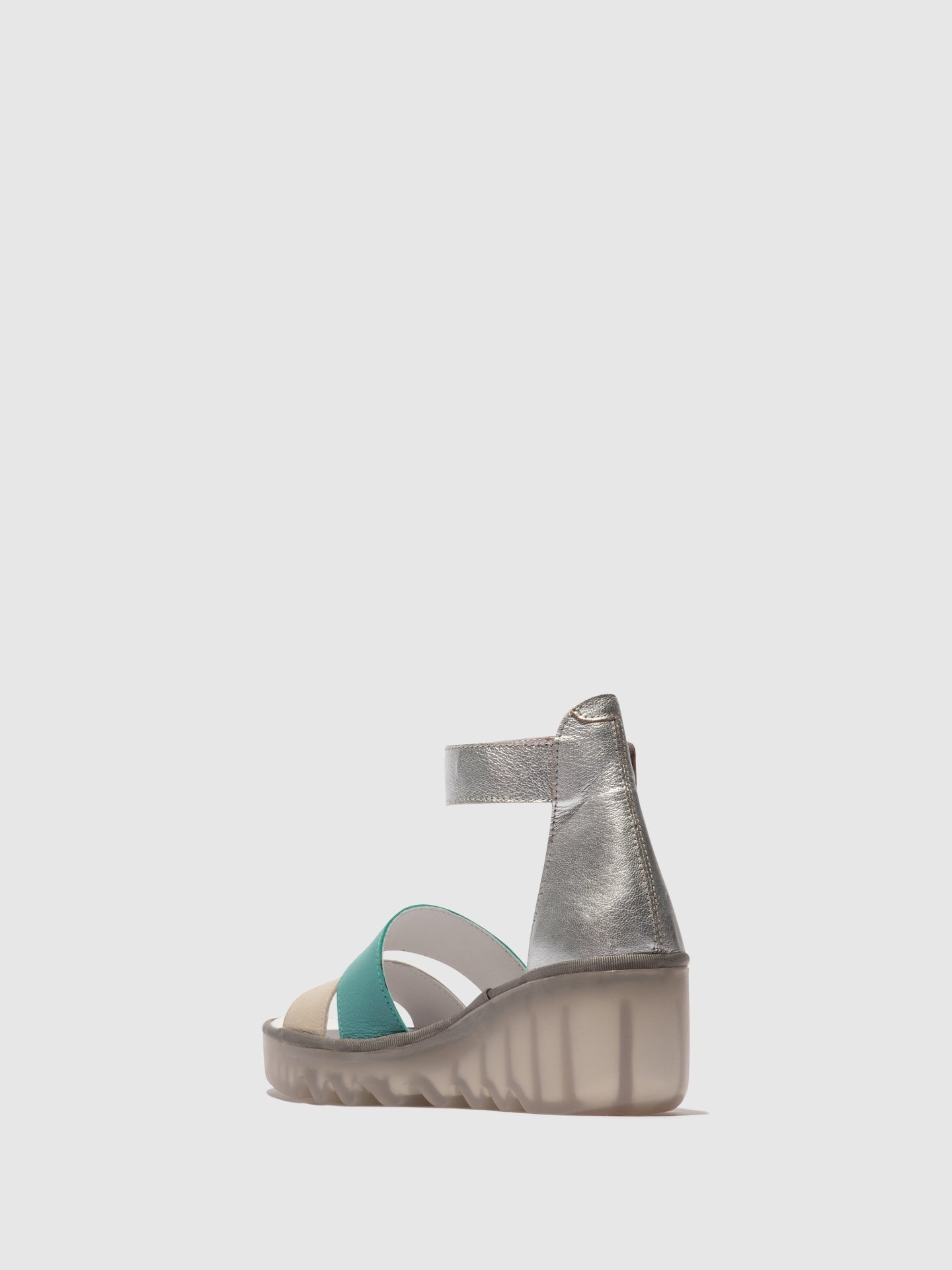 Riemchensandalen BONO290FLY CLOUD/TURQUOISE/SILBER