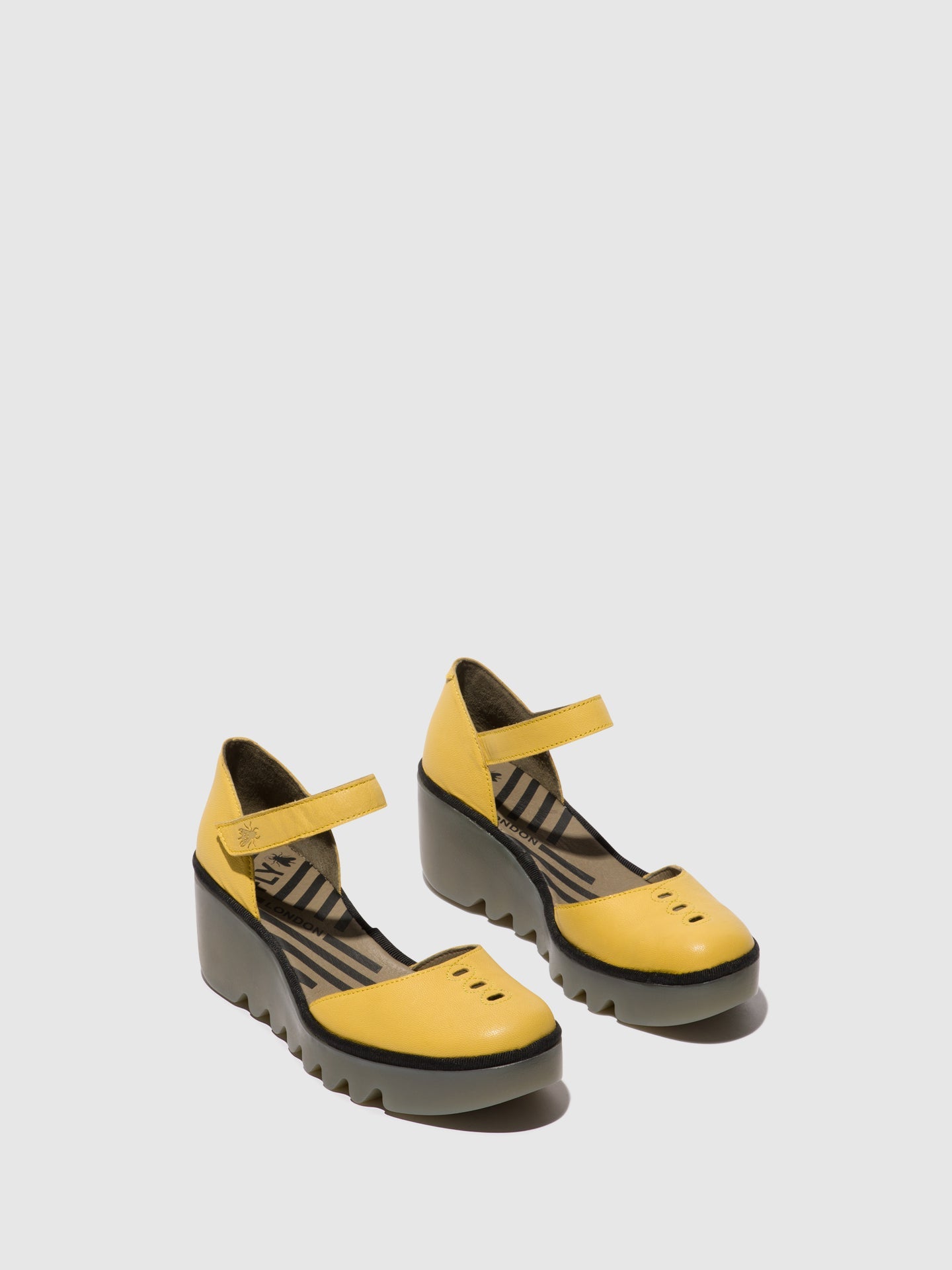 Ankle Strap Sandals BISO305FLY YELLOW