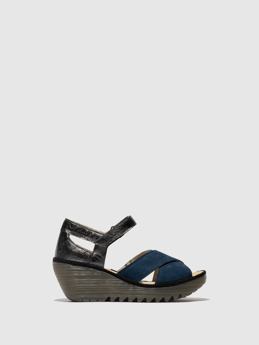 Knöchelriemen-Sandalen YENT365FLY BLAU/GRAPHIT