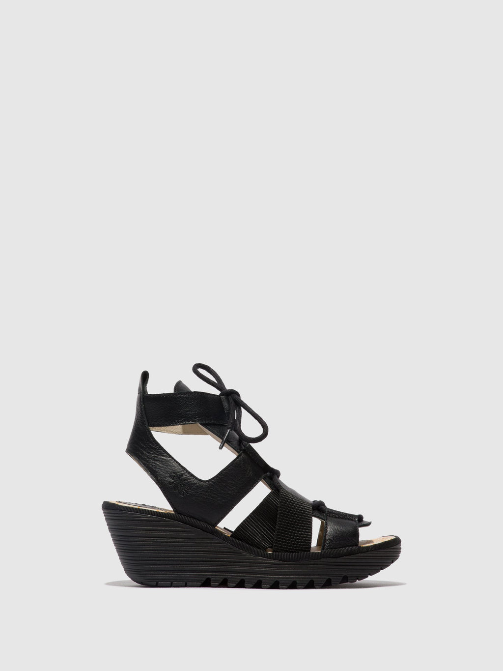 Lace-up Sandals YACA413FLY BLACK