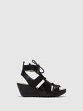Lace-up Sandals YACA413FLY BLACK