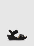 Sling-Back Sandals YIKO414FLY BLACK