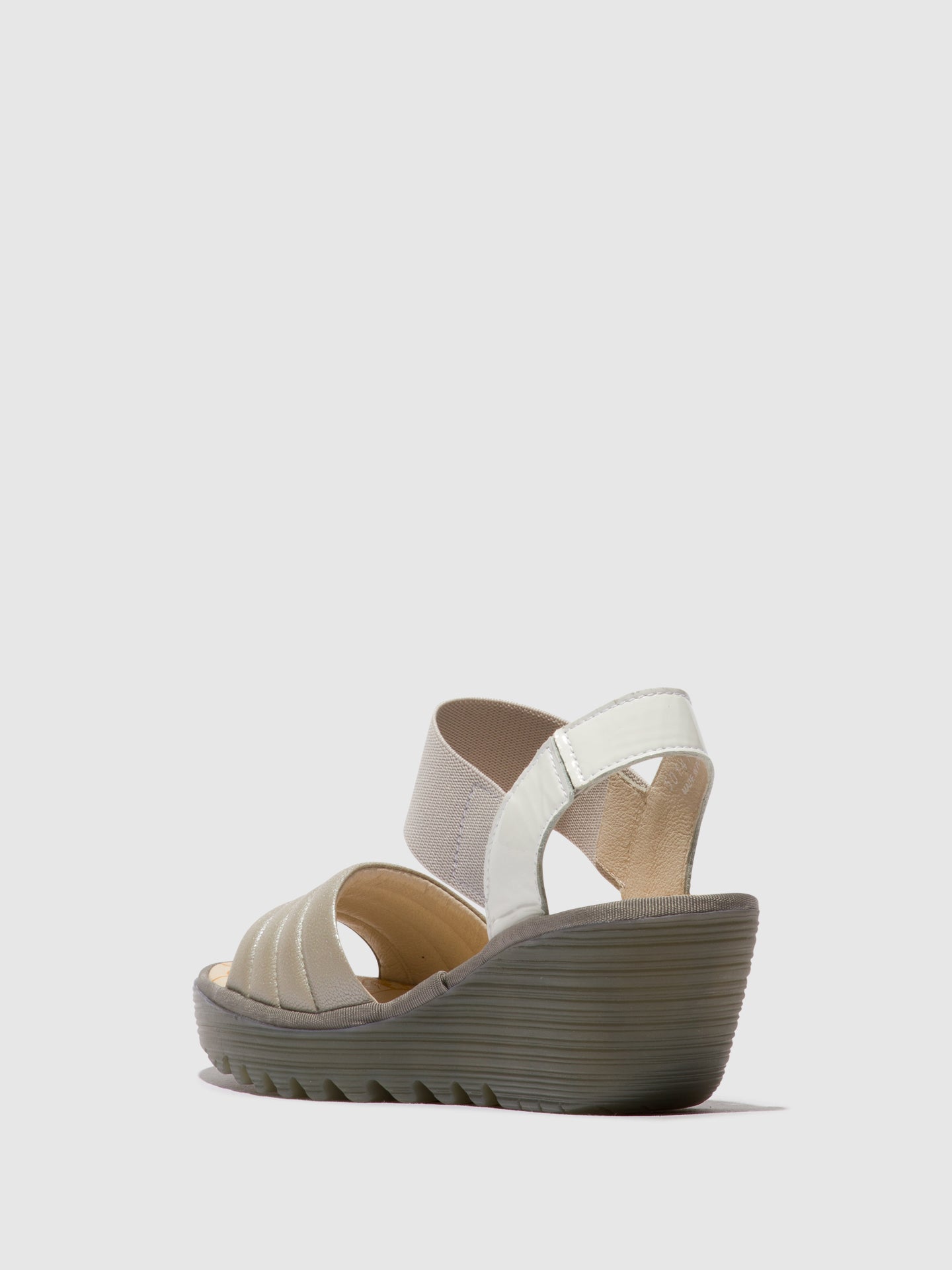 Sling-Back Sandals YIKO414FLY SILVER/OFFWHITE