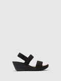 Sling-Back Sandals YACO416FLY BLACK