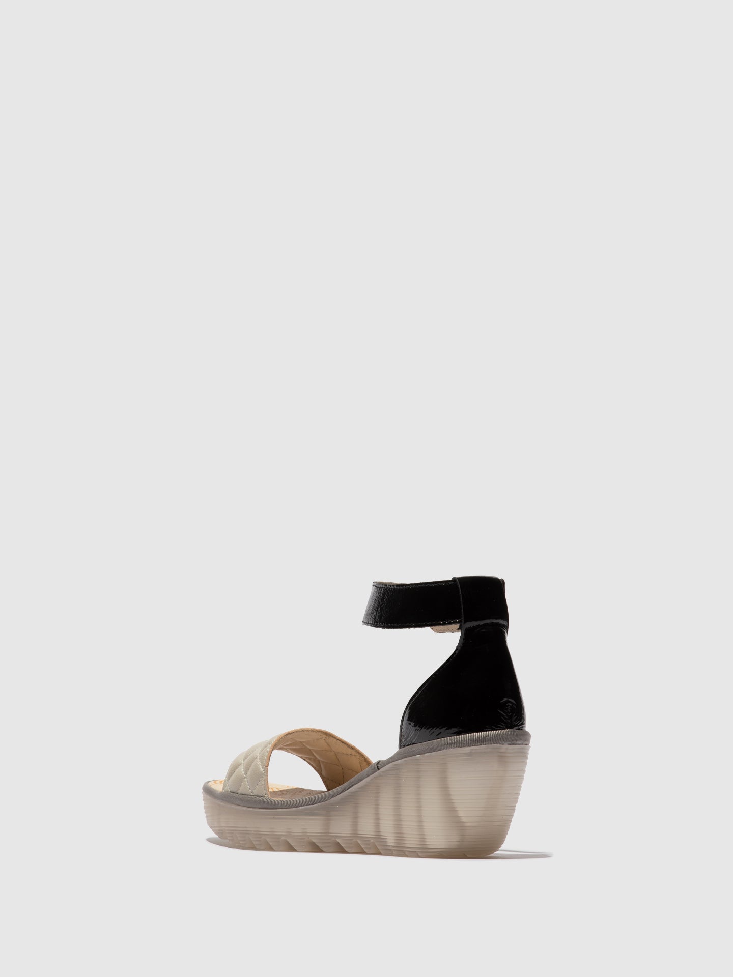 Ankle Strap Sandals YARU471FLY SILVER/BLACK