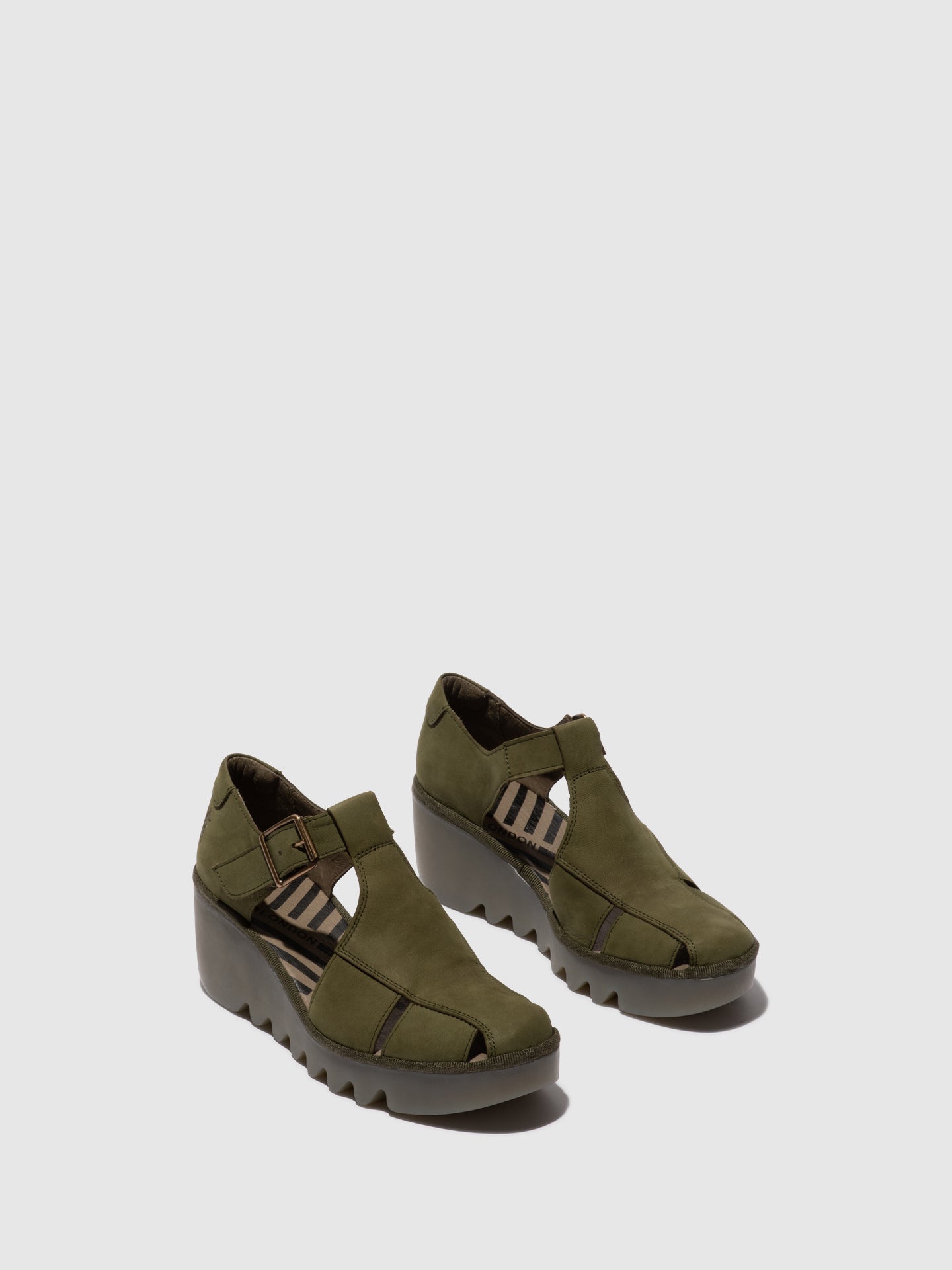 Buckle Sandals BURI481FLY KHAKI
