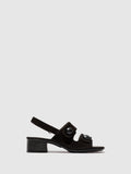 Sling-Back Sandals EBLA489FLY BLACK