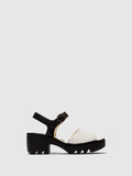 Sling-Back Sandals TULL503FLY WHITE/BLACK