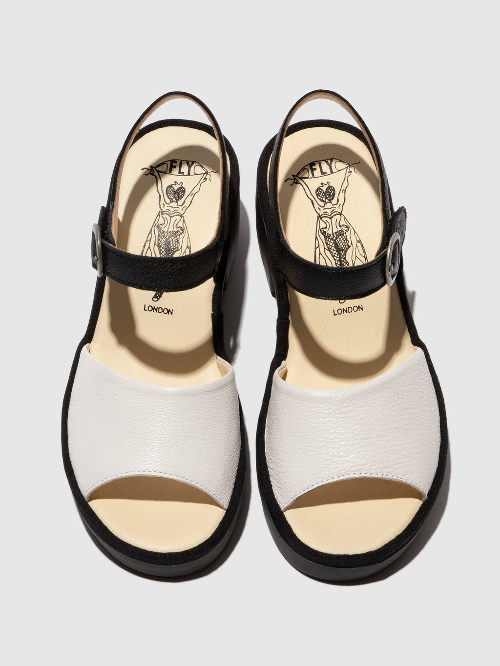 Sling-Back Sandals TULL503FLY WHITE/BLACK