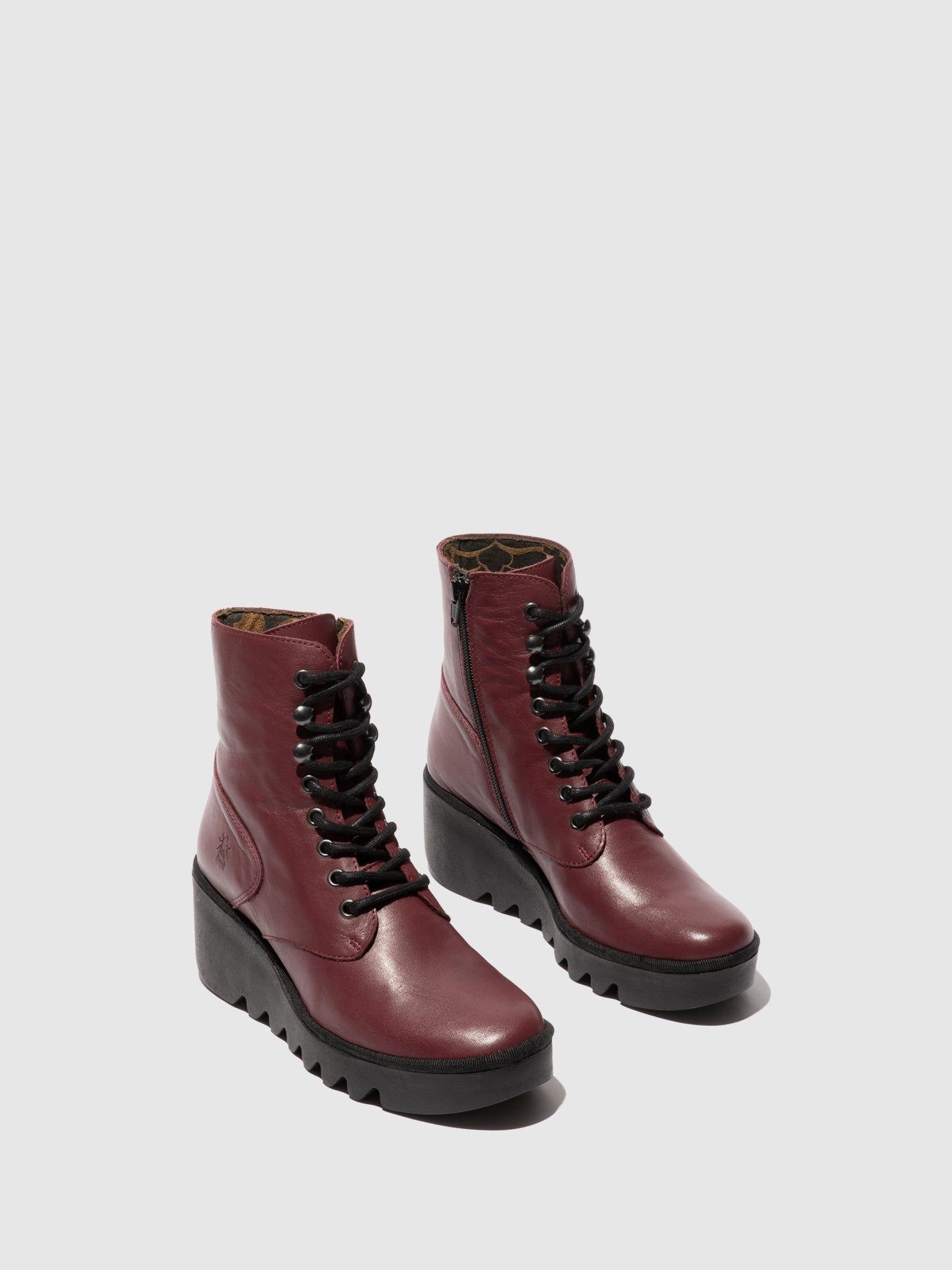 Schnürstiefeletten BIRR534FLY WINE