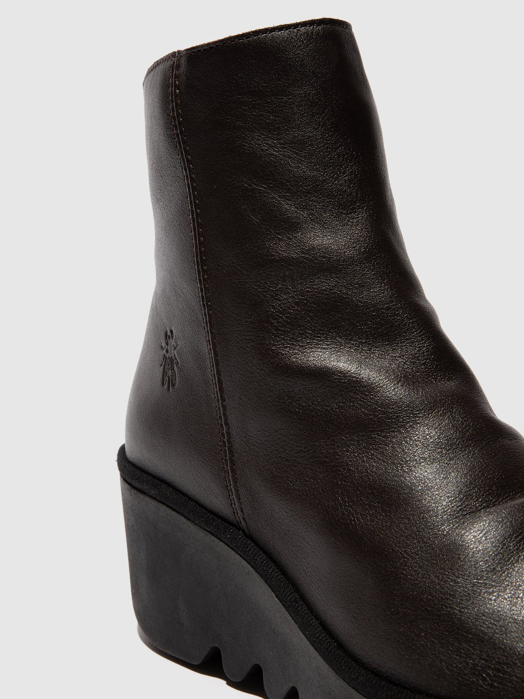 Zip Up Ankle Boots BAAN538FLY DK. BROWN