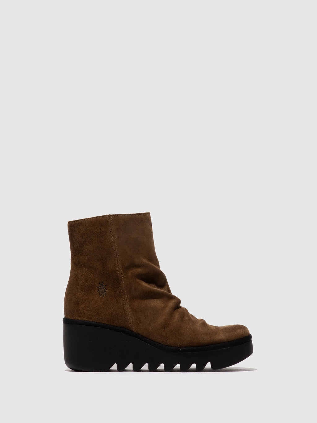 Zip Up Ankle Boots BAAN538FLY ELEPHANT