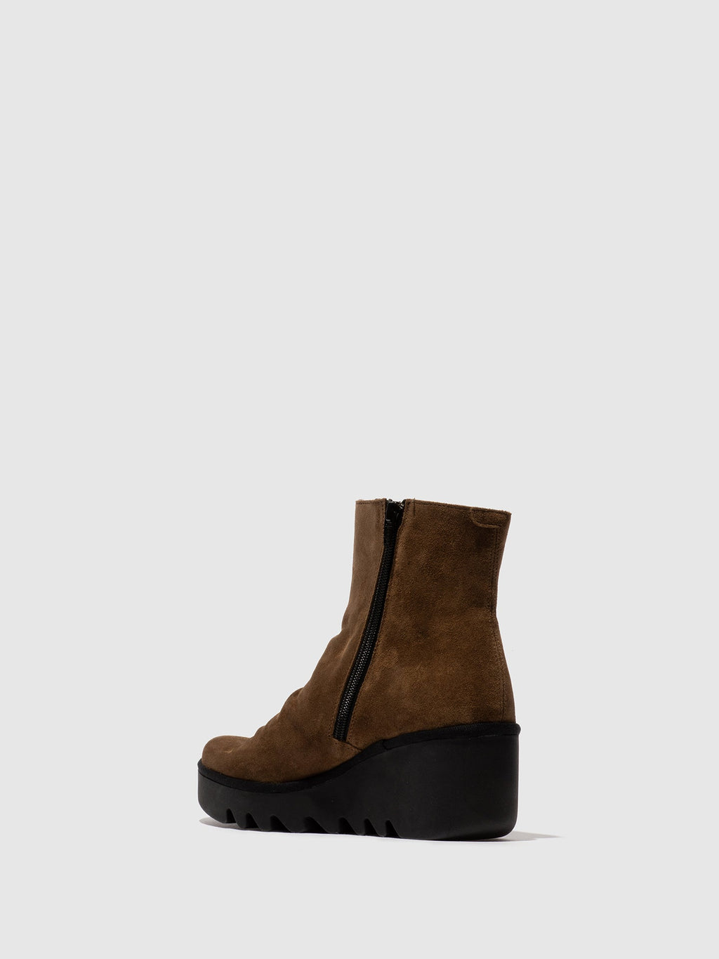 Zip Up Ankle Boots BAAN538FLY ELEPHANT