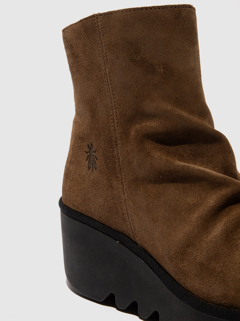 Zip Up Ankle Boots BAAN538FLY ELEPHANT