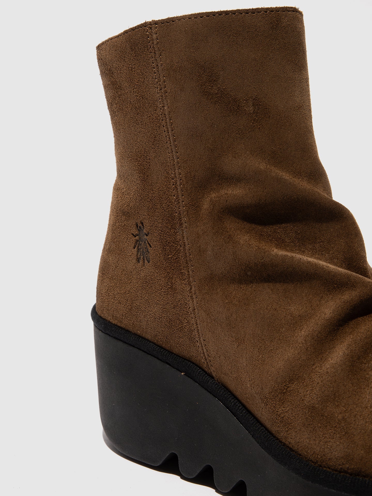 Zip Up Ankle Boots BAAN538FLY ELEPHANT