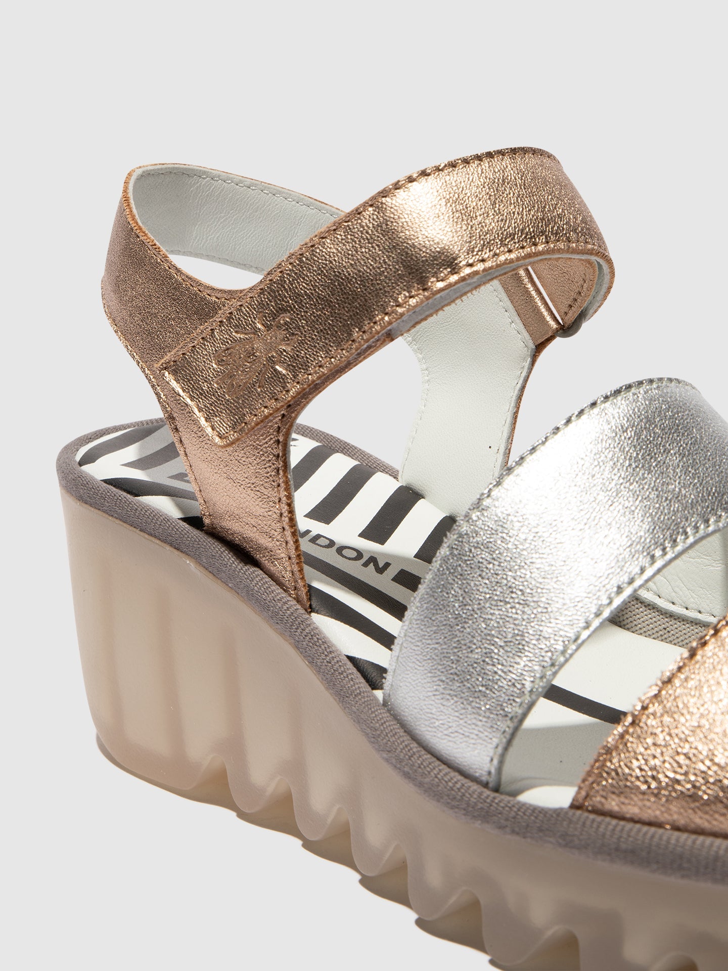 Sling-Back Sandals BEXY575FLY SAHARA/SILVER/SAHARA