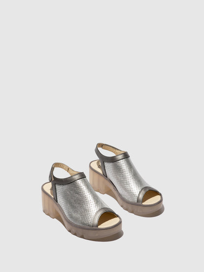 Riemchensandalen TEIF577FLY SILBER/PLOMO