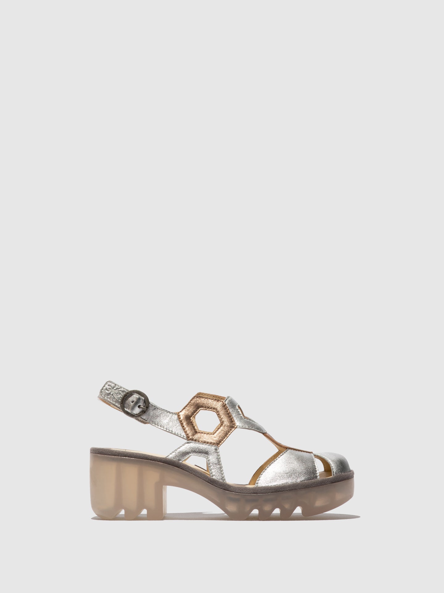 Sling-Back Sandalen TRUL582FLY SILBER/SAHARA
