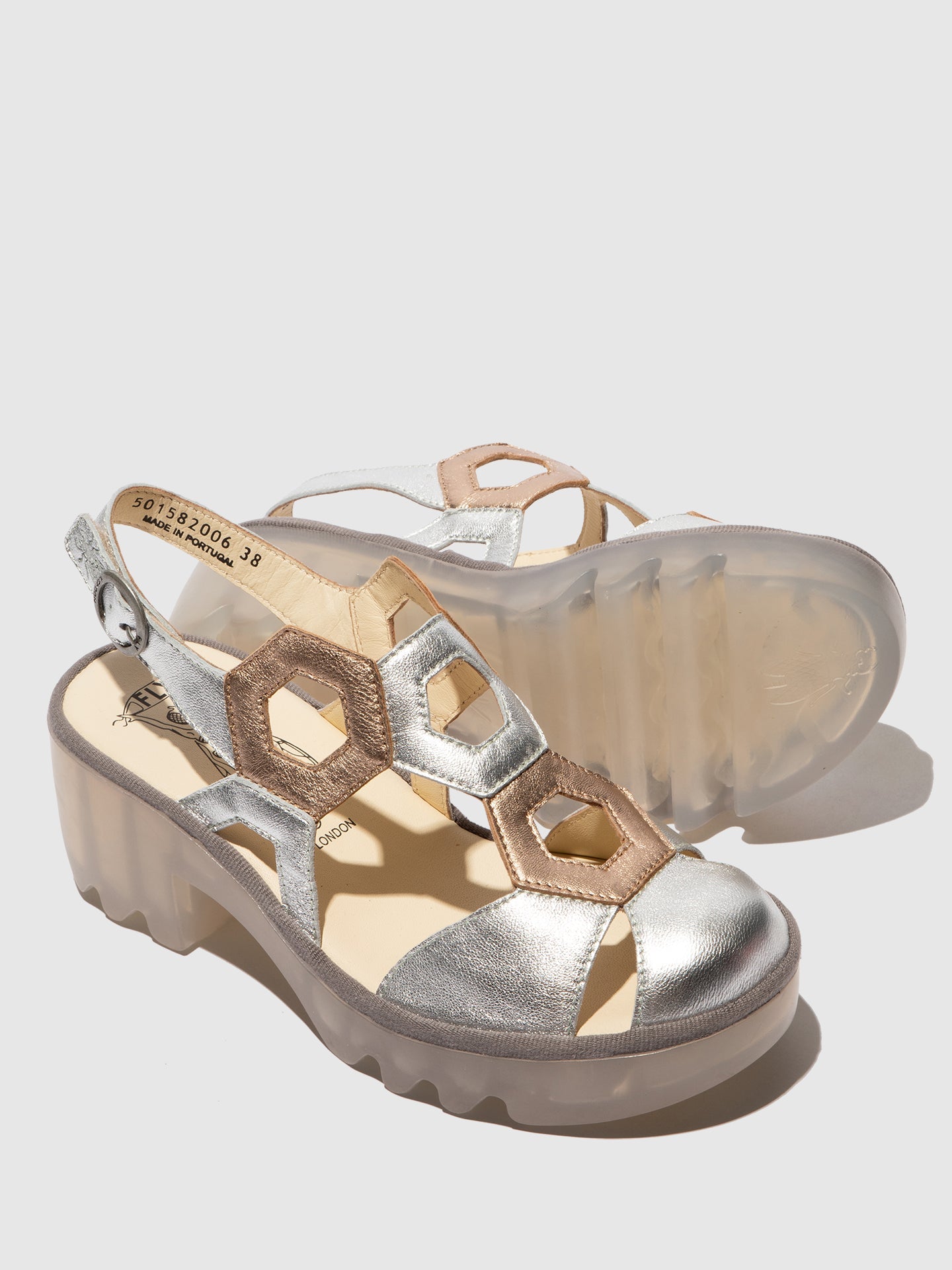 Sling-Back Sandals TRUL582FLY SILVER/SAHARA