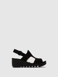 Buckle Sandals BAIF585FLY BLACK
