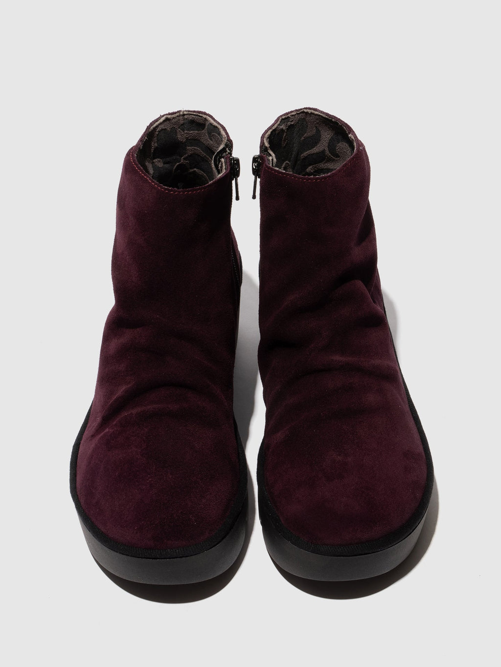 Zip Up Ankle Boots TULP592FLY PURPLE
