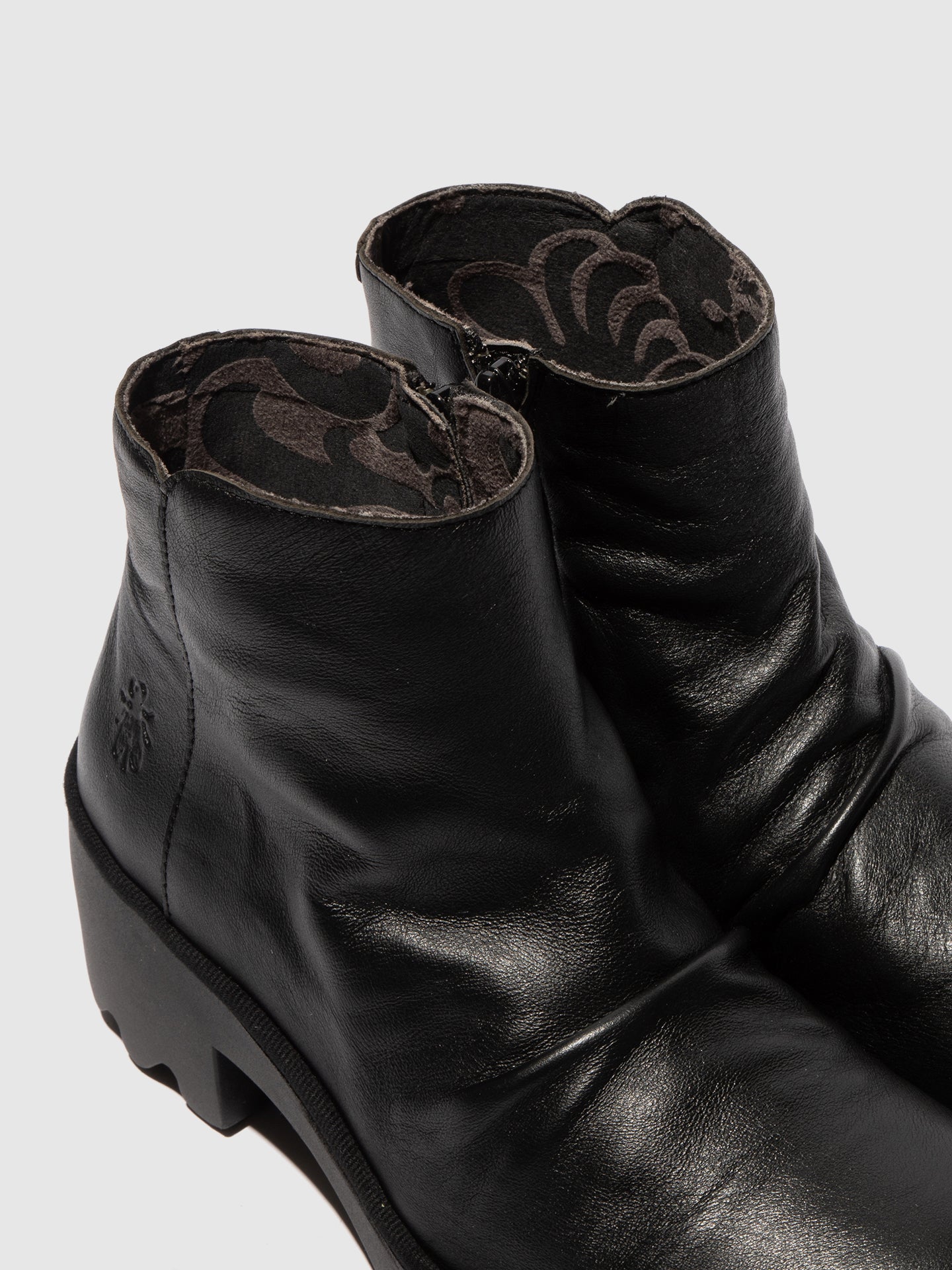 Zip Up Ankle Boots TULP592FLY DUBLIN BLACK