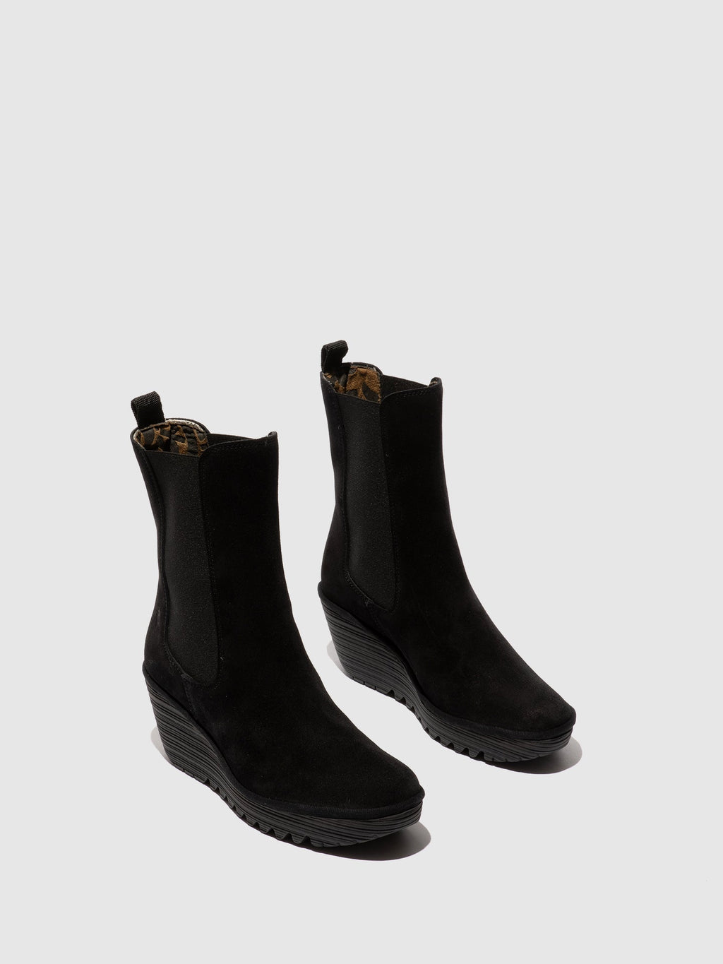 Chelsea Ankle Boots YERF600FLY OIL SUEDE BLACK