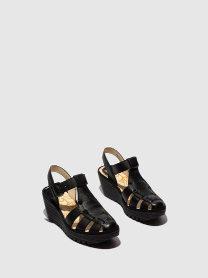 Schnallensandalen YERU619FLY SCHWARZ