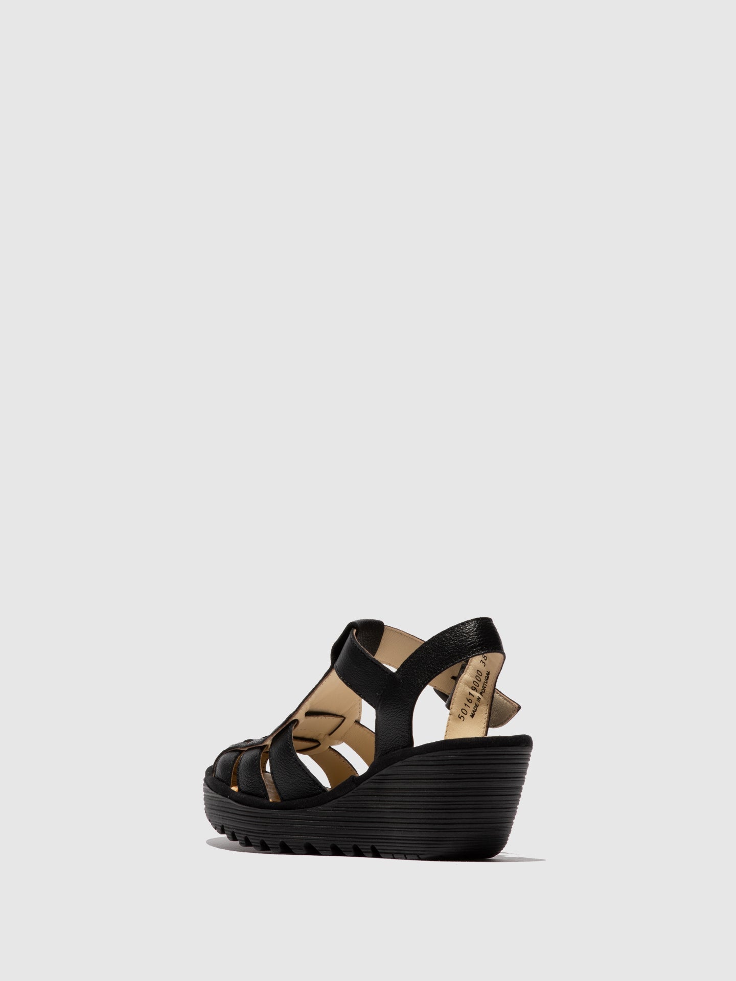 Buckle Sandals YERU619FLY BLACK