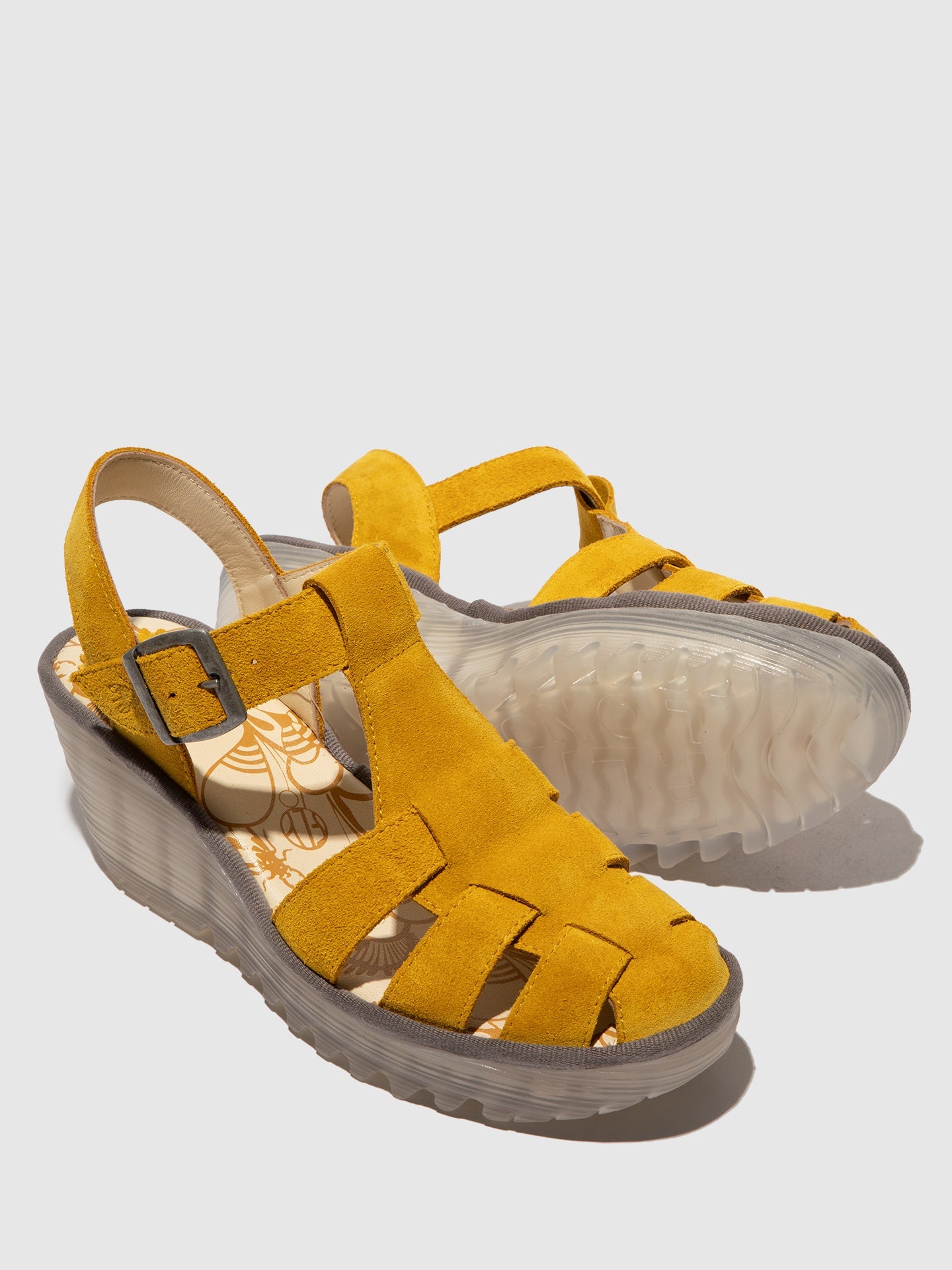 Buckle Sandals YERU619FLY YELLOW