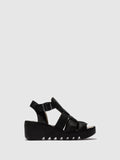 Buckle Sandals BAIC621FLY BLACK