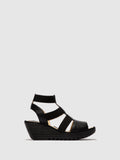 Elasticated Sandals YOKA622FLY BLACK