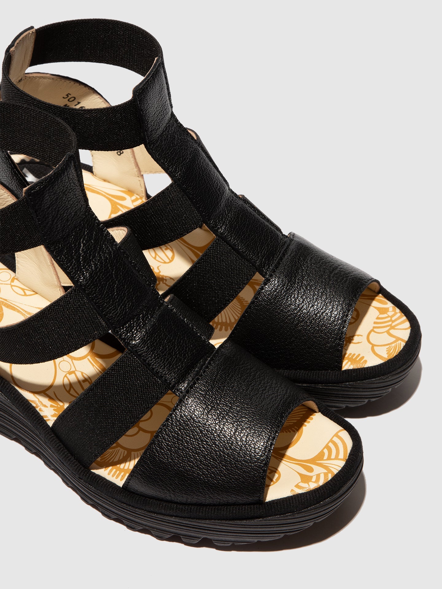 Elasticated Sandals YOKA622FLY BLACK