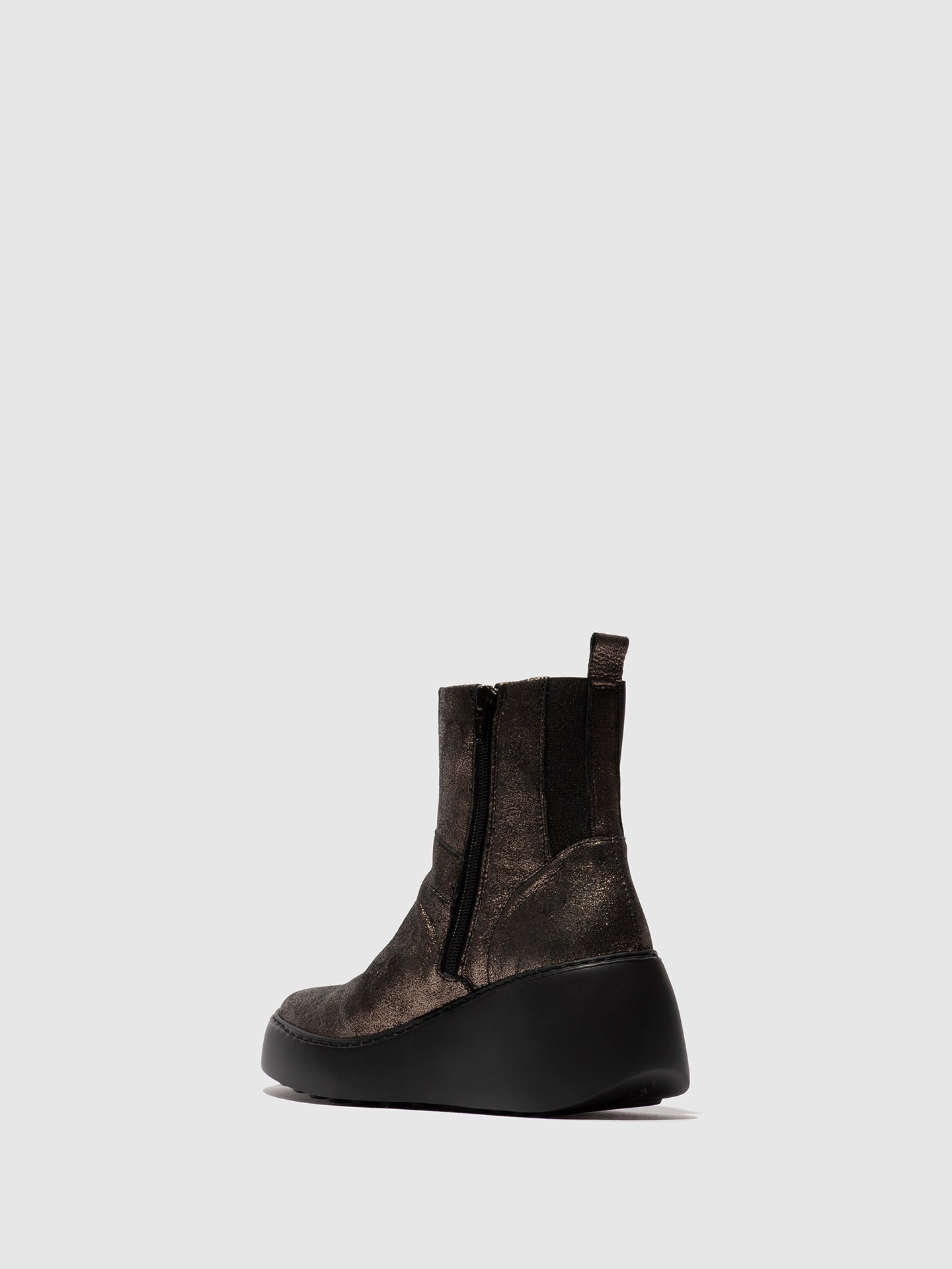 Zip Up Ankle Boots DOXE604FLY GRAPHITE