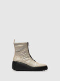 Zip Up Ankle Boots DRIM646FLY SILVER