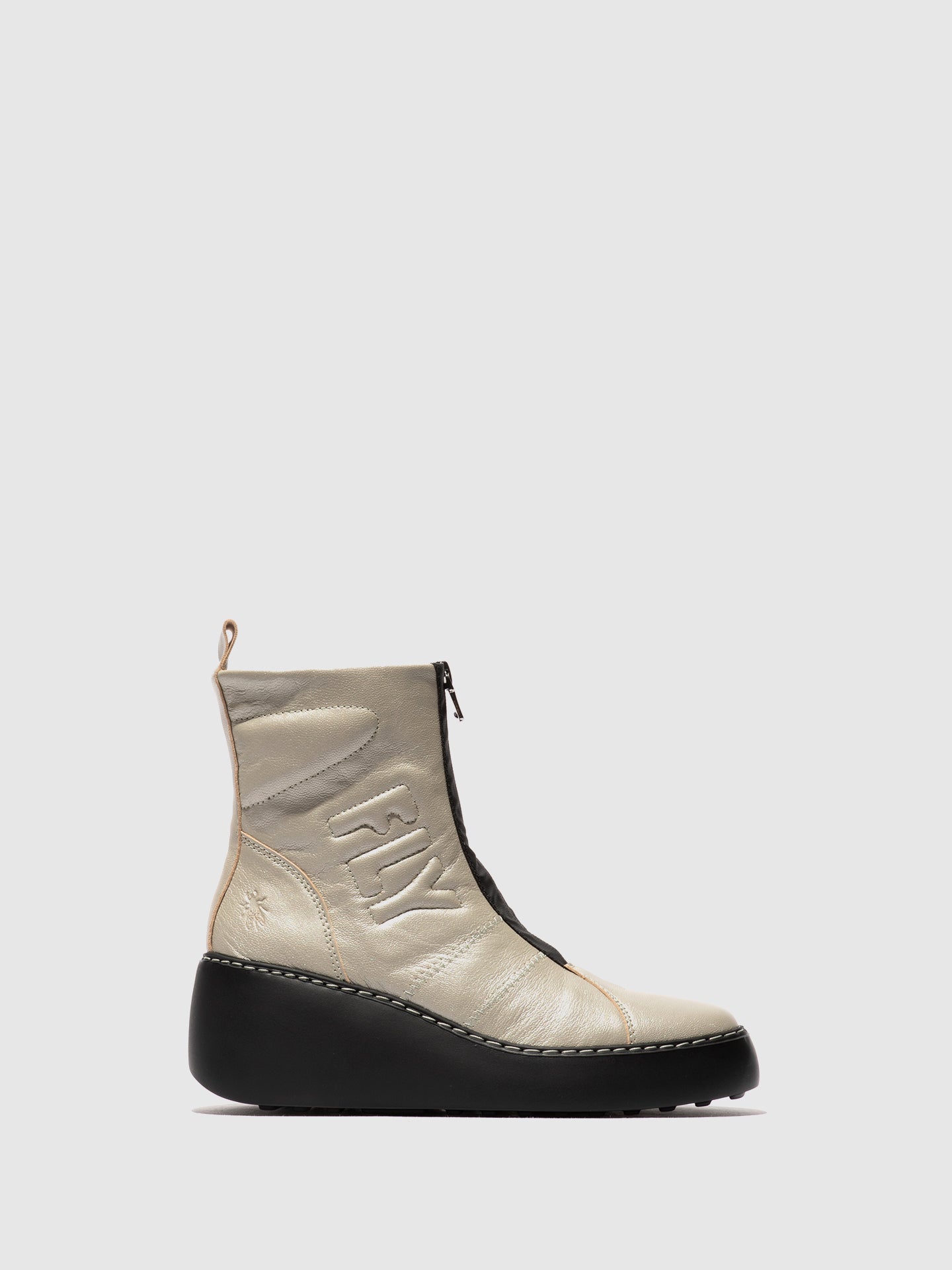 Zip Up Ankle Boots DRIM646FLY SILVER