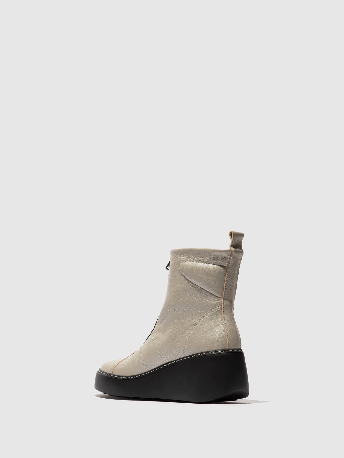 Zip Up Ankle Boots DRIM646FLY SILVER