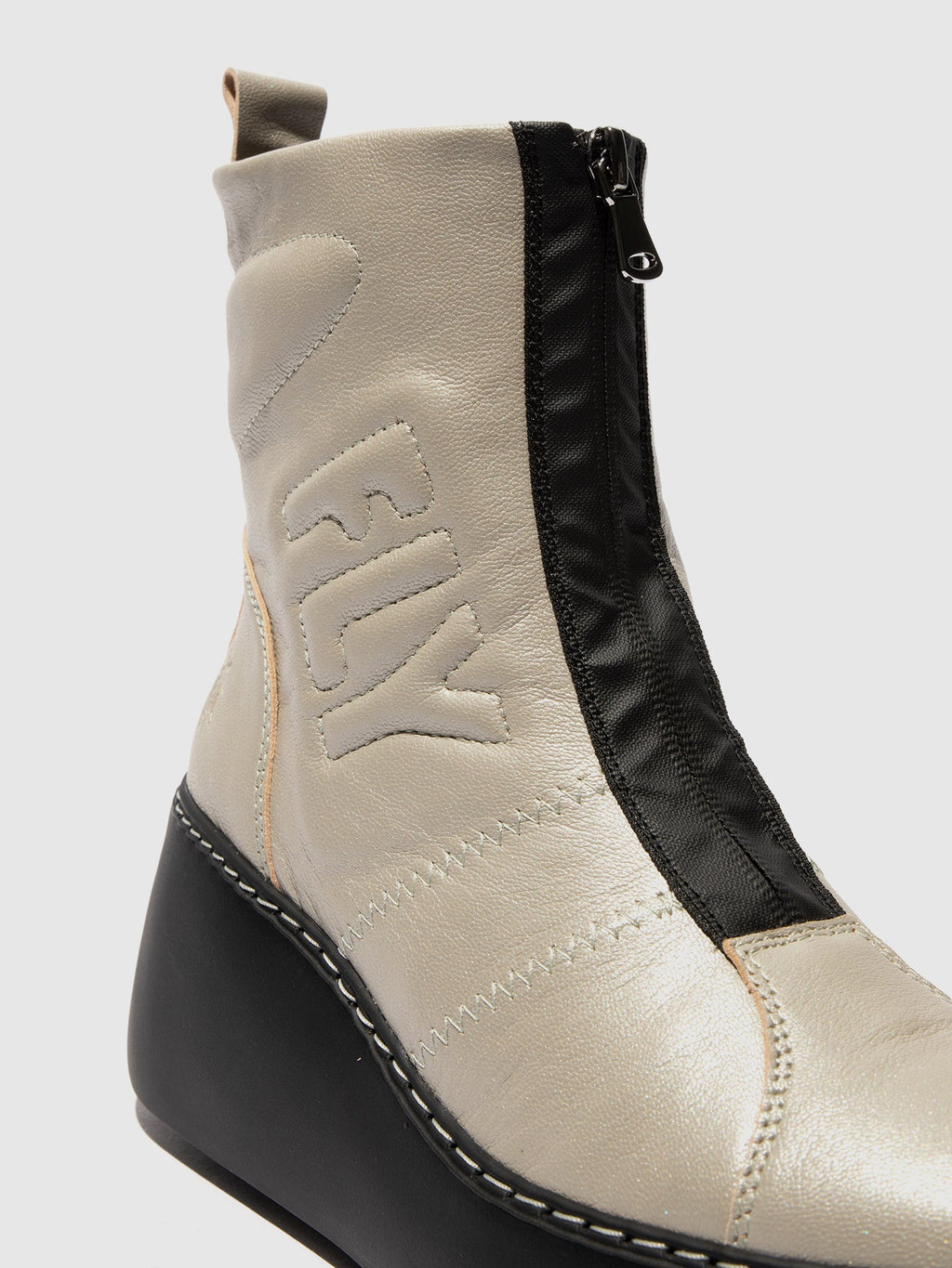 Zip Up Ankle Boots DRIM646FLY SILVER